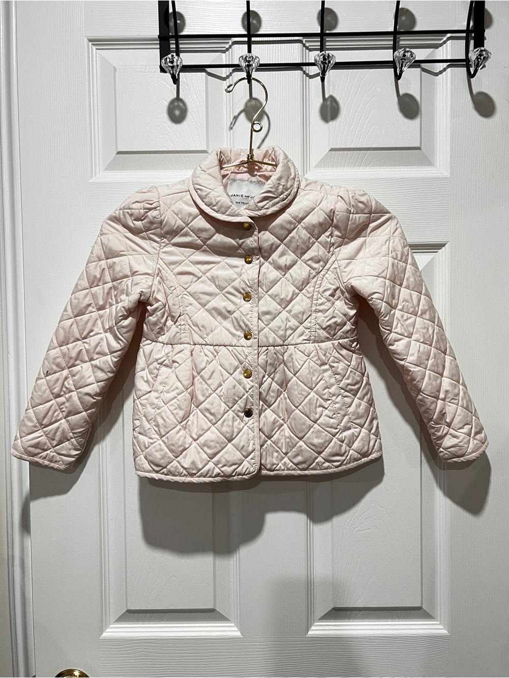 Janie and Jack Pink Quilted Jacket Size 5-6 Toddler kids